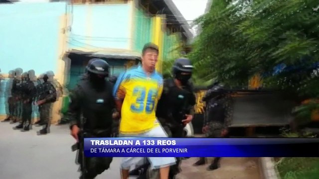 Trasladan a 133 reos a cárcel El Porvenir