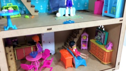 Tour pela casa de madeira do Rick(amigo da Polly Pocket) | Imaginando & brincando