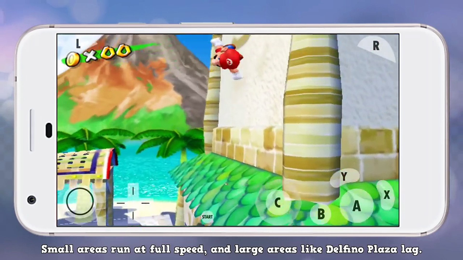 Super Mario Sunshine On Google Pixel Xl Dolphin Emulator Android Test Video Dailymotion