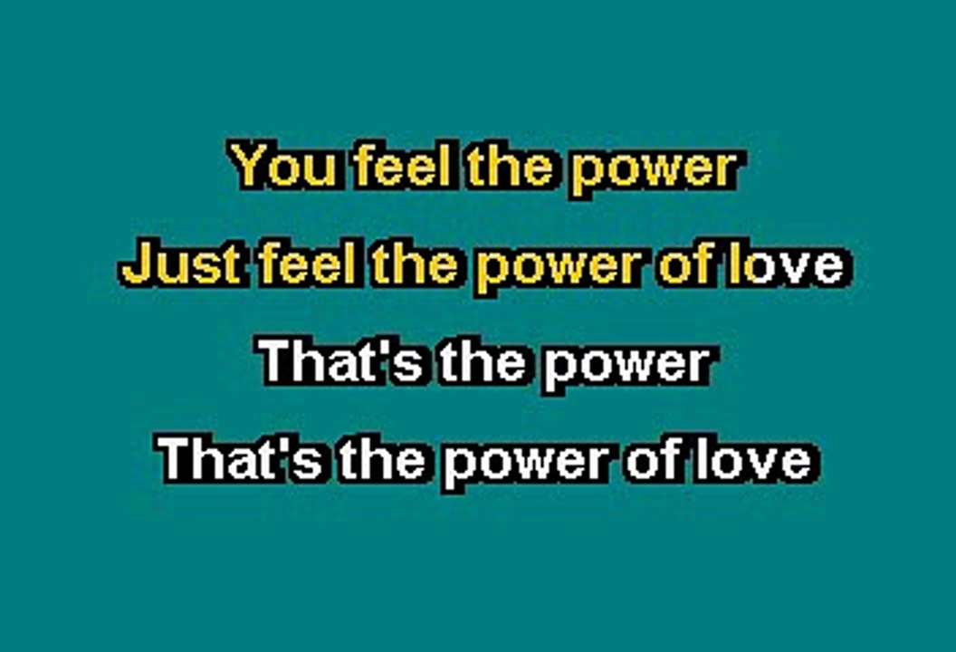 The Power Of Love - Huey Lewis And The News (Karaoke)