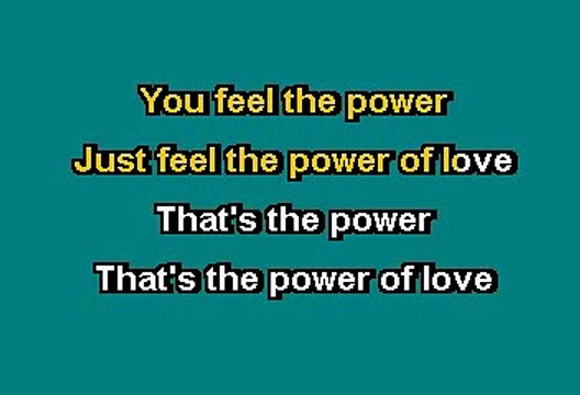 The Power Of Love - Huey Lewis And The News (Karaoke)