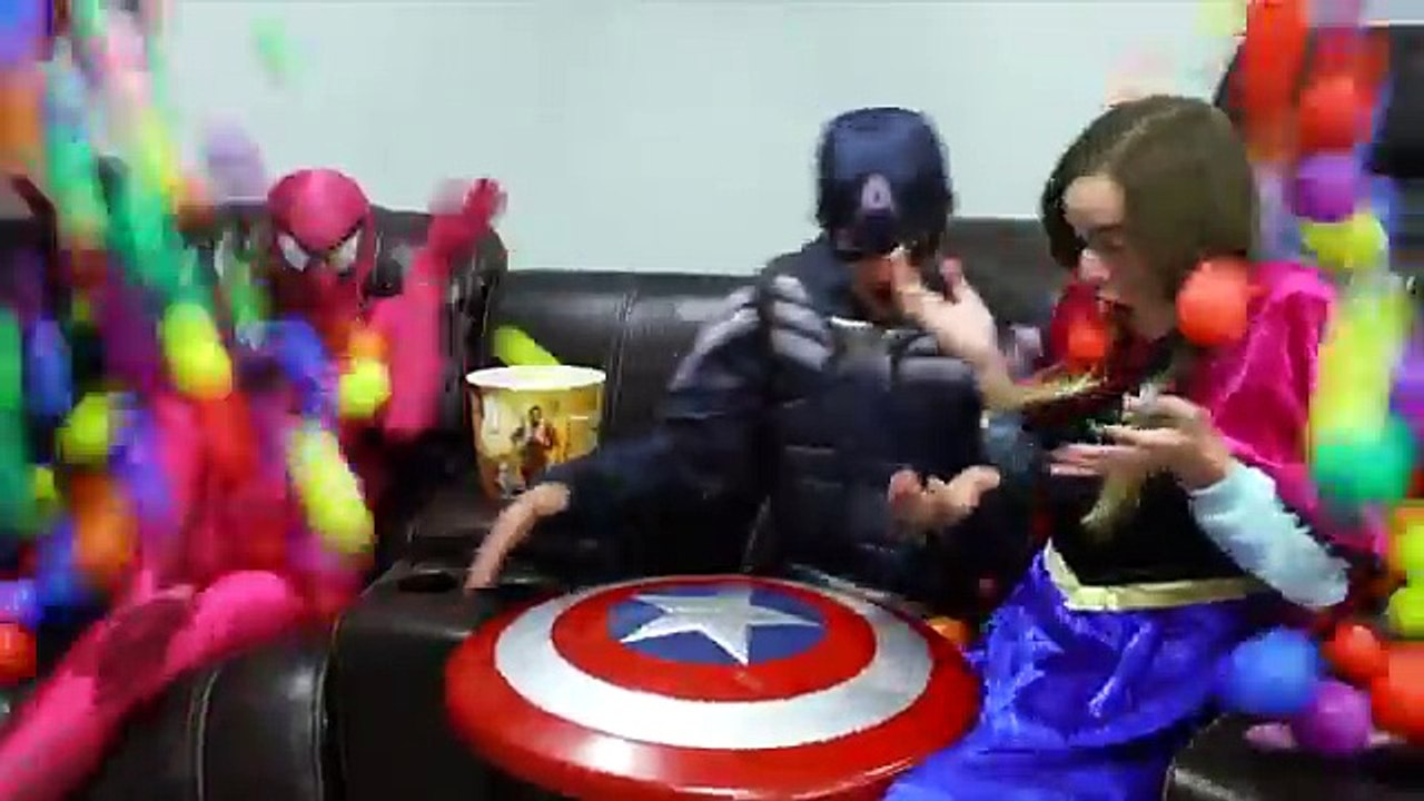 Frozen Elsa loses her DRESS!! Spider-man shrinks dress prank! SUPERHERO COMPILATION IN REAL LIFE
