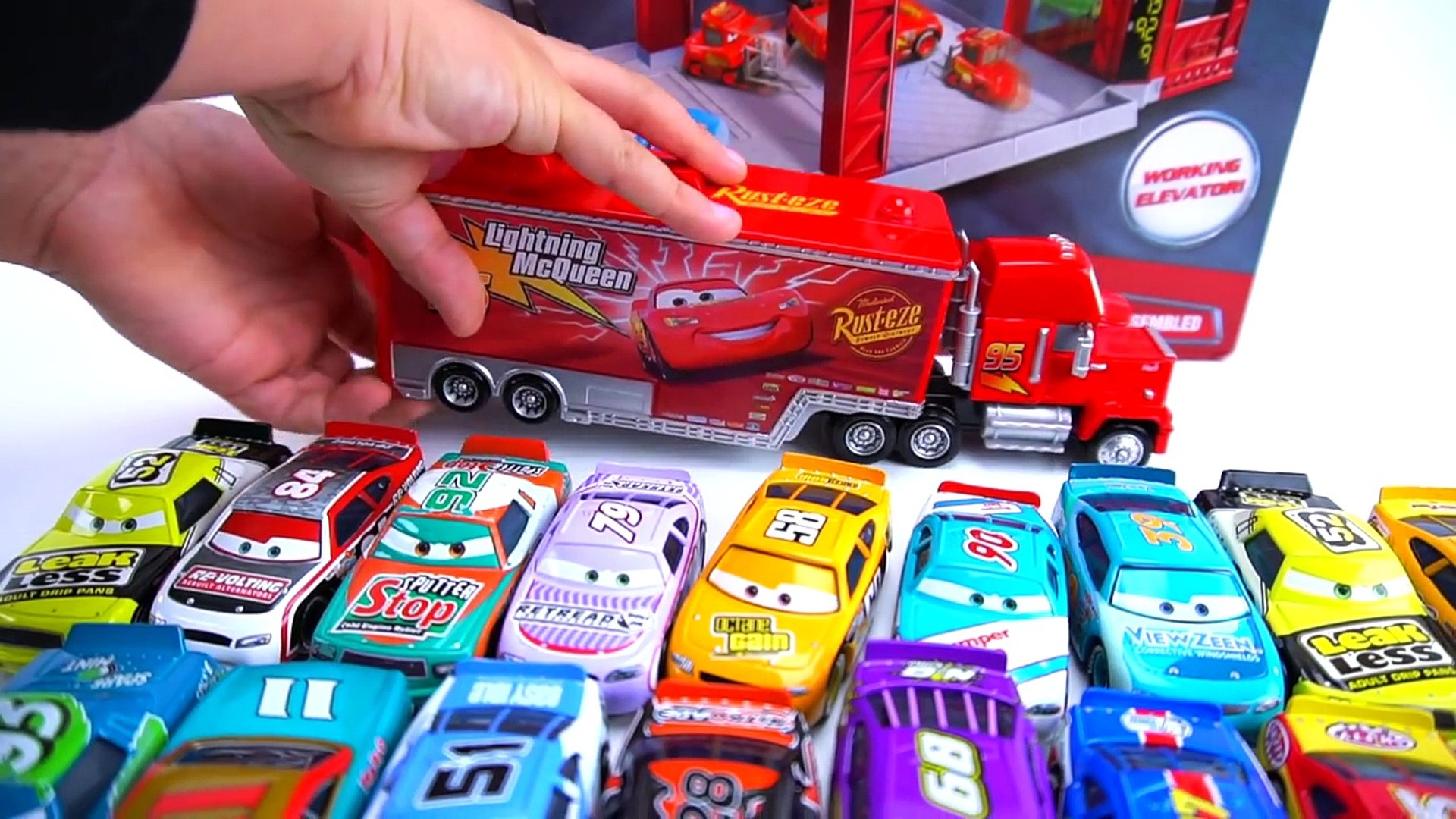 piston cup racing garage