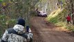 Rally Car Nearly Wrecks into Camera Man