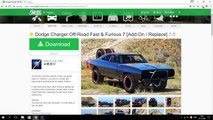 GTA V#How to - สอนลง Mod รถของดอม ฟาส7 Charger Off-Road Fast & Furious 7[Add-On]