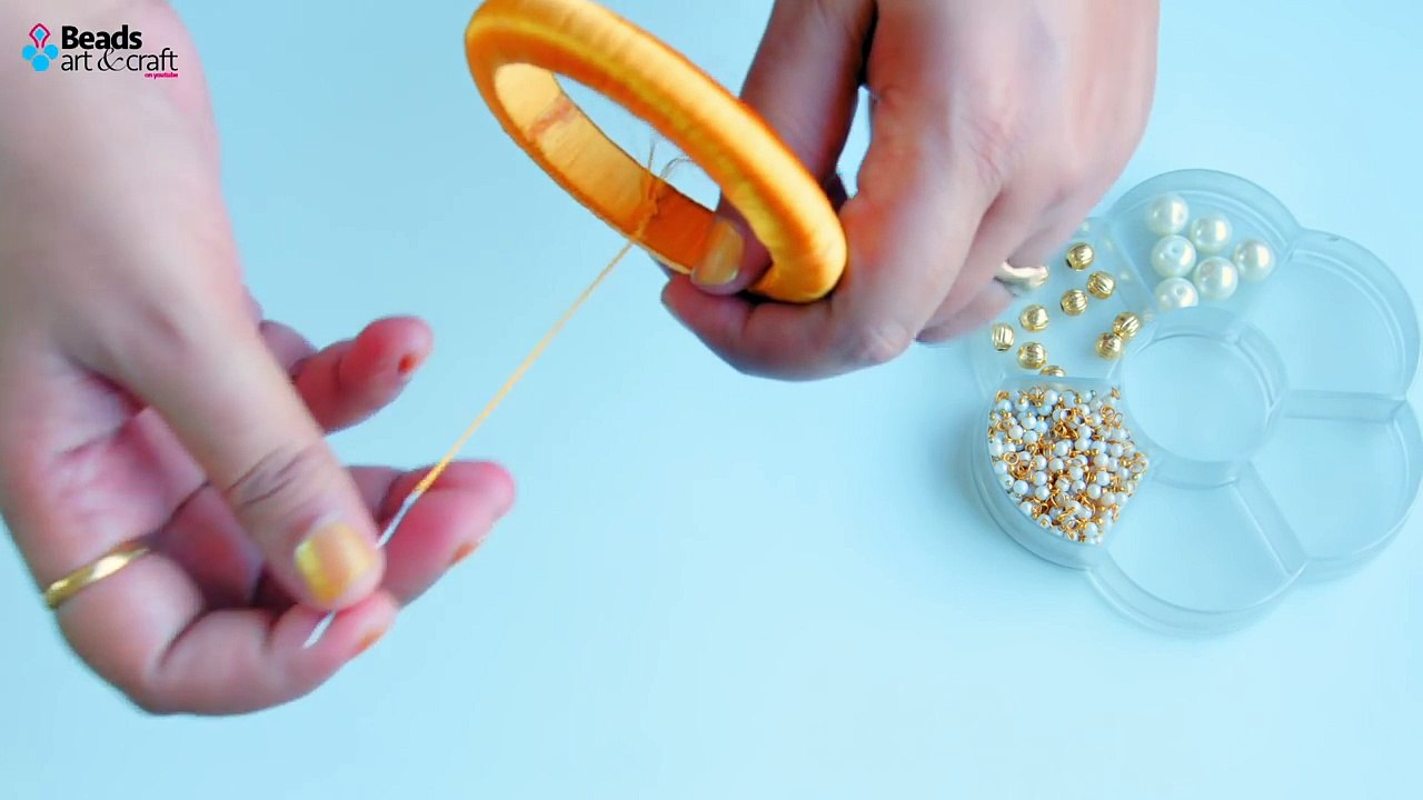 Make beautiful silk thread bangles at home | jewelry making