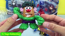 Mr Potato Head Mixable Mashable Heroes Captain America Iron Man Hulk Wolverine Spider Man