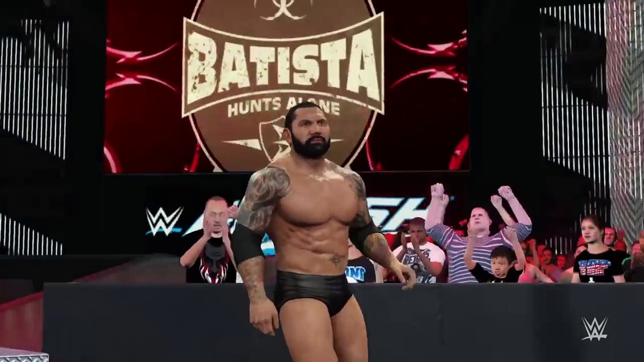 WWE 2K16-The Beast Brock Lesnar vs. The Animal Batista -Hell In A Cell Match At Backlash(PS4)