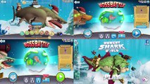 COLOSSAL SQUID BOSS Vs All Legendary Shark Hungry Shark World (Zombie, Atomic, Big Mamma, Megalodon)