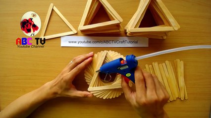 ABC TV | How To Make a Lamp | Vase From Popsicle Sticks (3 in 1) - Craft Tutorial