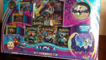 OPENING BOTH POKEMON SUN AND MOON ALOLA COLLECTION LUNALA SOLGALEO BOXES!