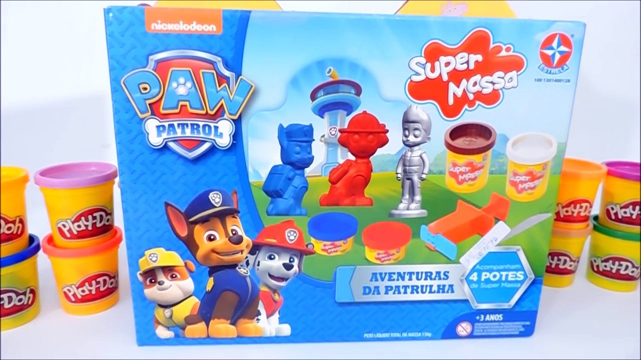 Play Doh PATRULHA CANINA Massinha de Modelar Aventuras da Patrulha Paw Patrol Brinquedos