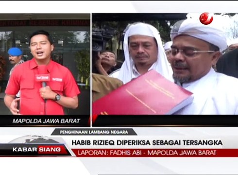 Rizieq Shihab Penuhi Panggilan Pemeriksaan Sebagai Tersangka