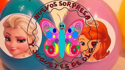 8 huevos sorpresa de los dibujos de princesas Disney para niños videos infantiles family friendly