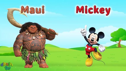 Learn Alphabet with Popular Cartoon Charers | ABC for kids | Heads exchange | dRuLii TV