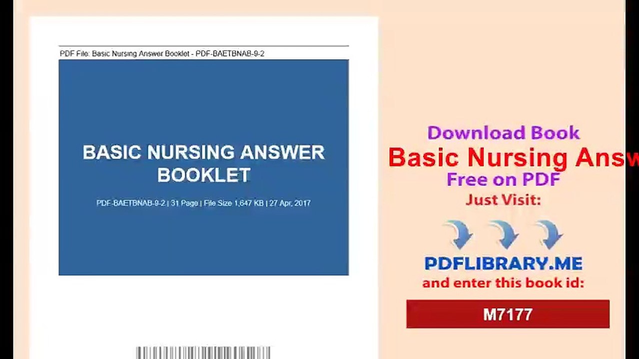 Basic Nursing Answer Booklet