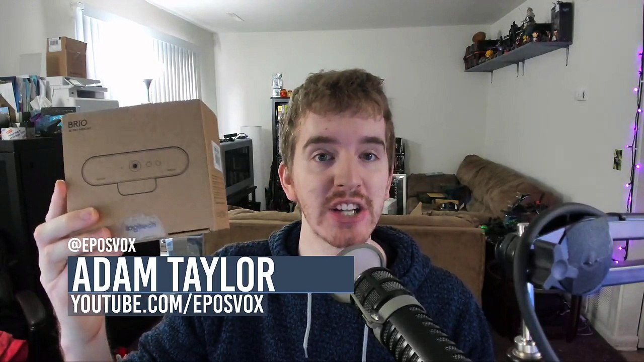 WORLD FIRST 4K WEBCAM - Logitech BRIO 4K Webcam Unboxing & 4K Quality Test - Logitech 4K Pro Webcam