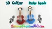 DIY Perler/Hama Beads Guitar 3D Charms - How to Tutorial