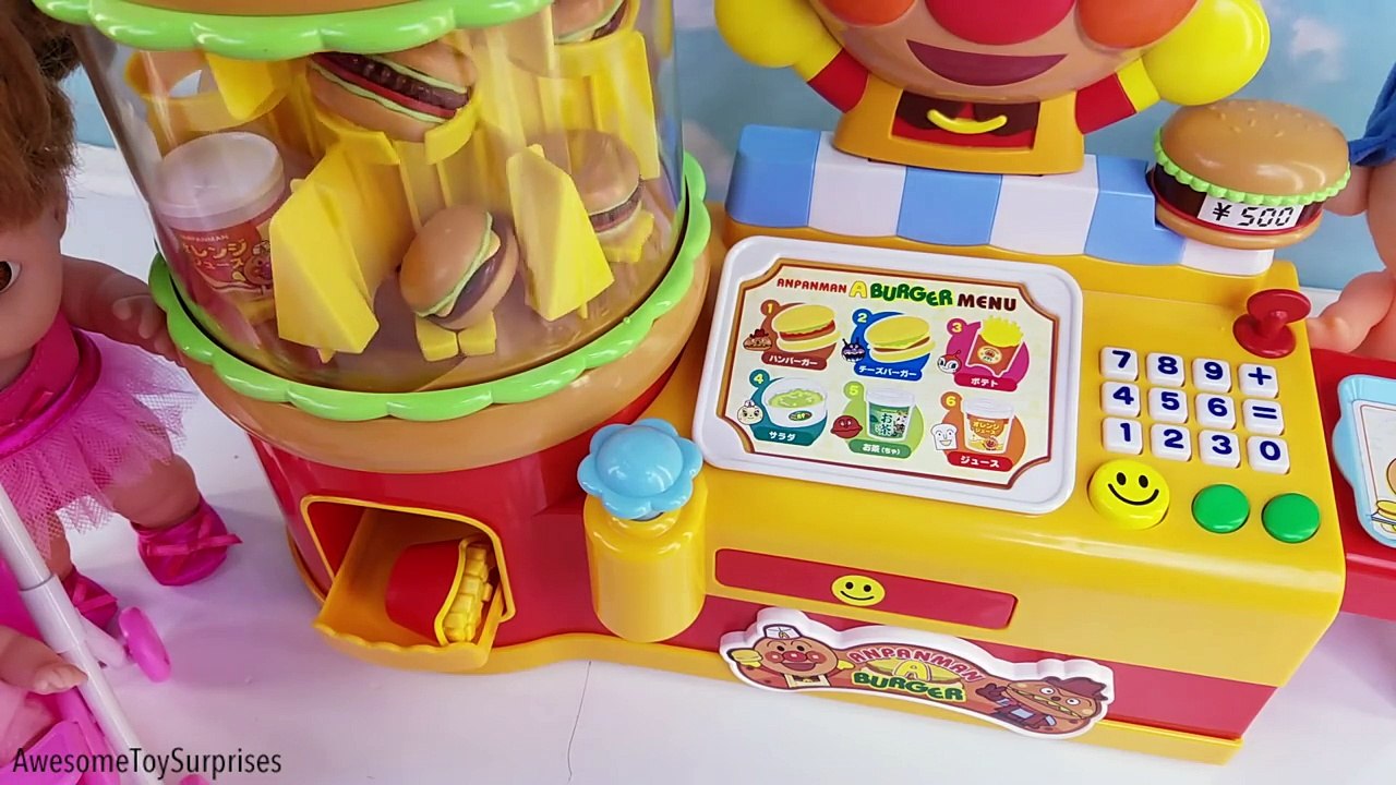 anpanman burger shop toy