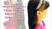 Peinados fáciles para niña | Trenza adornada con cintas y flores - hairstyles for girls
