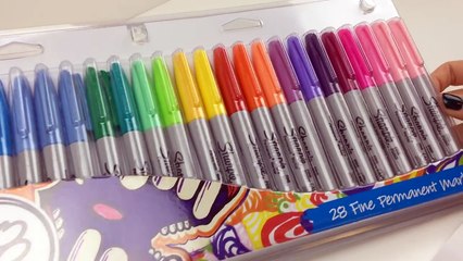 Numberjacks Shape Japer - drawing and colouring with Sharpies and GLITTER GLUE!!