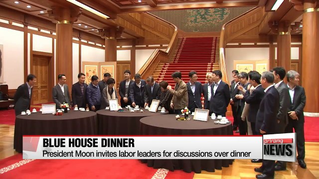 President Moon vows to restore government, labor union relations to partnership level on state affairs