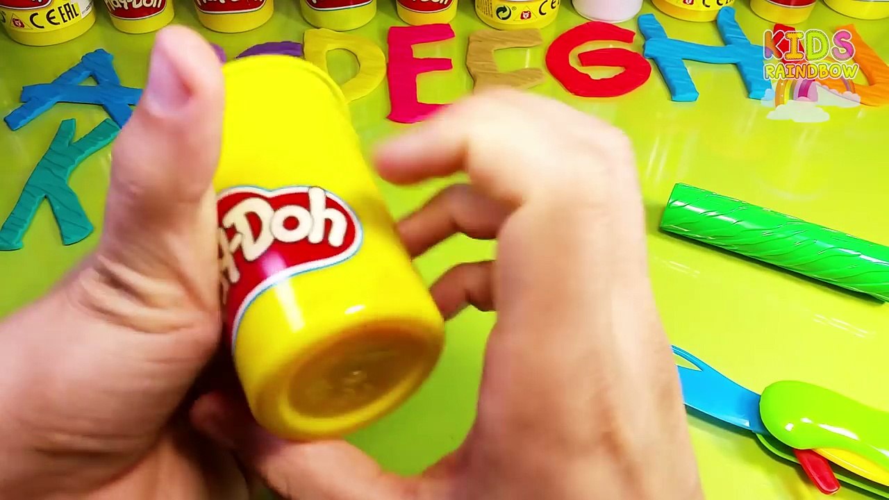 Alphabet Play Doh Learn Random Animals Letters A Den Z Alfabeto De 