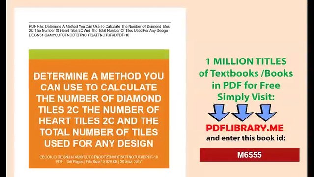 Determine A Method You Can Use To Calculate The Number Of Diamond Tiles, The Number Of Heart Tiles, And The Total Number Of Tiles Used For Any Design