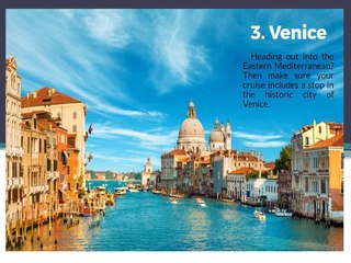 15 Most Polular Cruise Destinations around The world 2017-2018