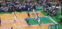 Jaylen Brown with a reverse dunk on the fast break vs Knicks!