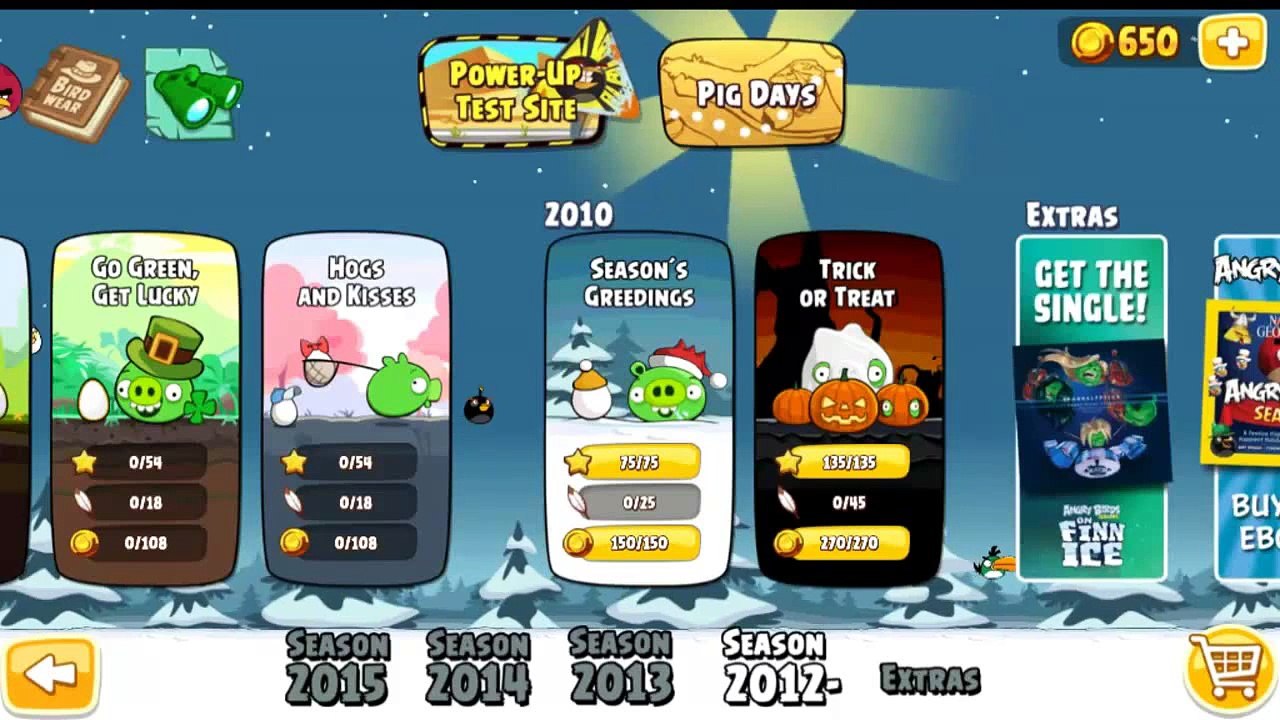 Angry Birds Seasons Hogs and Kisses All levels