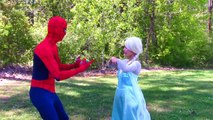 Spiderman & Elsa vs Vampire: Elsa becomes vampire   Elsa Mermaid vs Joker