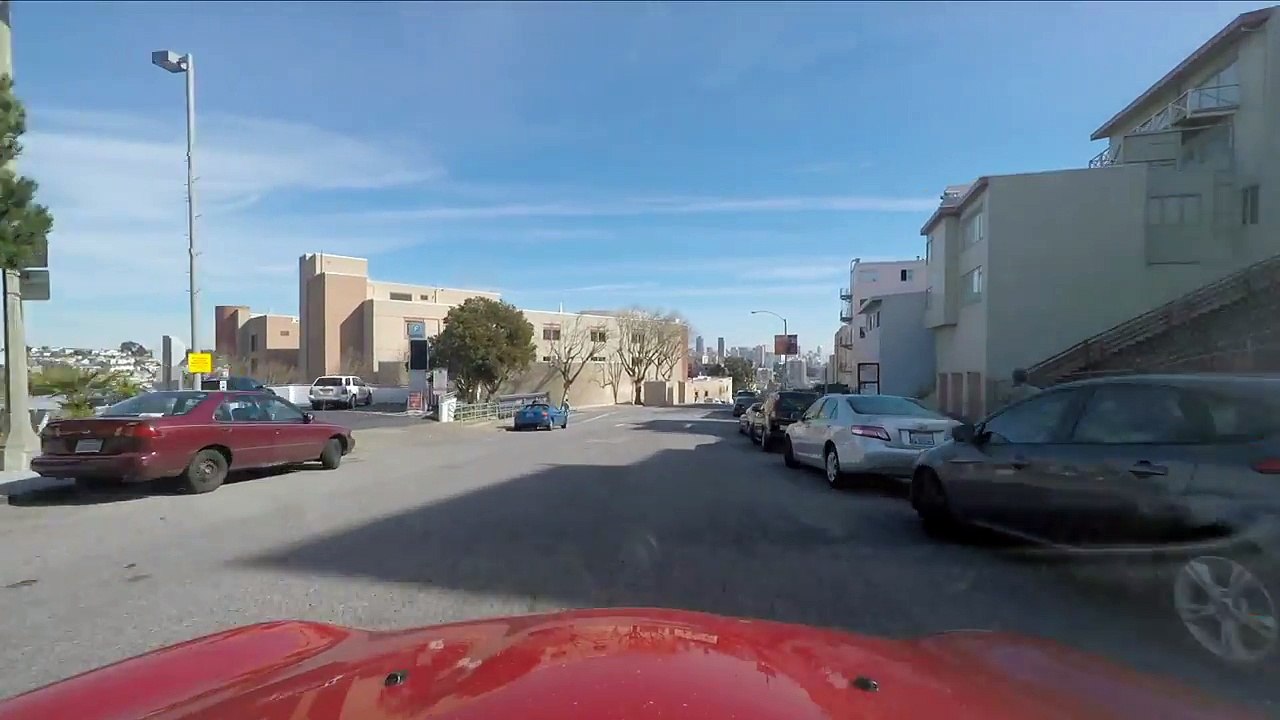Driving on O'Farrell St in San Francisco