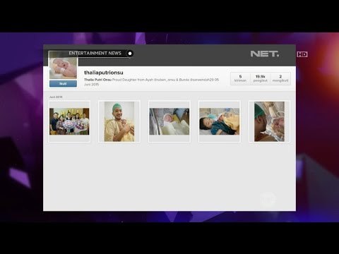 Nama Buah Hati Ruben Sarwendah: Thalia Putri Onsu