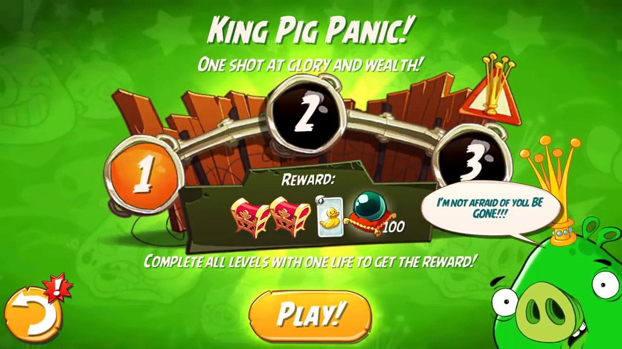 Angry Birds 2 King Pig Panic! (DAILY CHALLENGE) – 3 LEVELS Gameplay Walkthrough Part 108