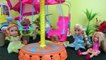 PUPPY Mobile ! Elsa & Anna toddlers - Barbie - Carousel Slide Playing