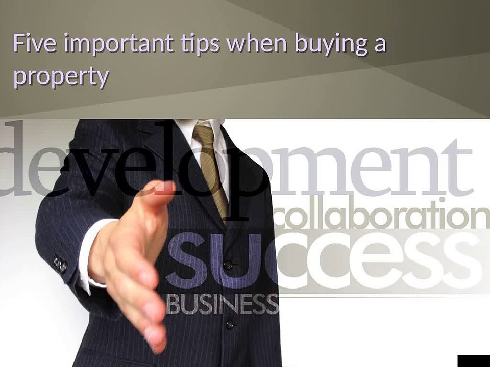 Patrick Kavanagh Chicago Property - Five important tips when buying a property