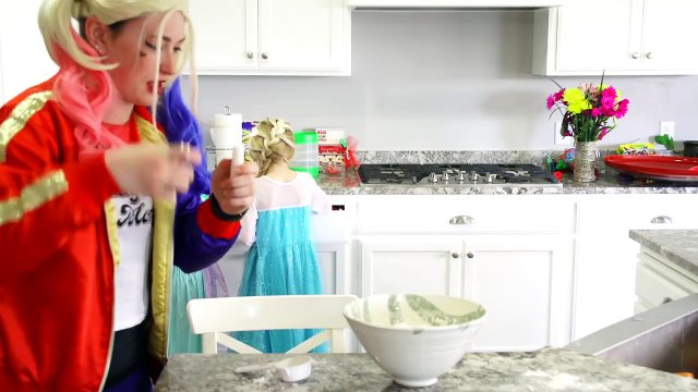 Harley Quinn Watch prank vs The Flash Spiderman Frozen Elsa Catwoman Captain America Batman Ariel