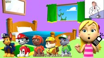 Paw Patrol Jumping on the Bed Song - 5 Little Monkeys Jumping on the Bed Nursery Rhymes