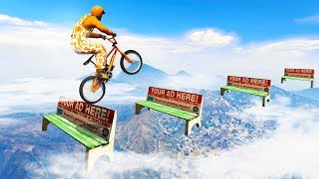 KWEBBELKOP-98% IMPOSSIBLE BMX STUNT RACE! (GTA 5 Funny Moments)