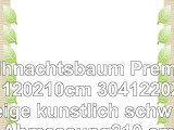Weihnachtsbaum Premium 120210cm 3041220Zweige künstlich schwarz  Abmessung210 cm 1220