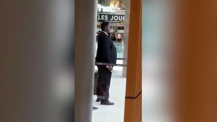 Cet agent de sécurité n'a apparemment pas dormi !