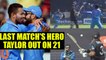 India vs NZ 2nd ODI : Ross Taylor dismissed on 21, Kiwis lost their 4th wicket | Oneindia News