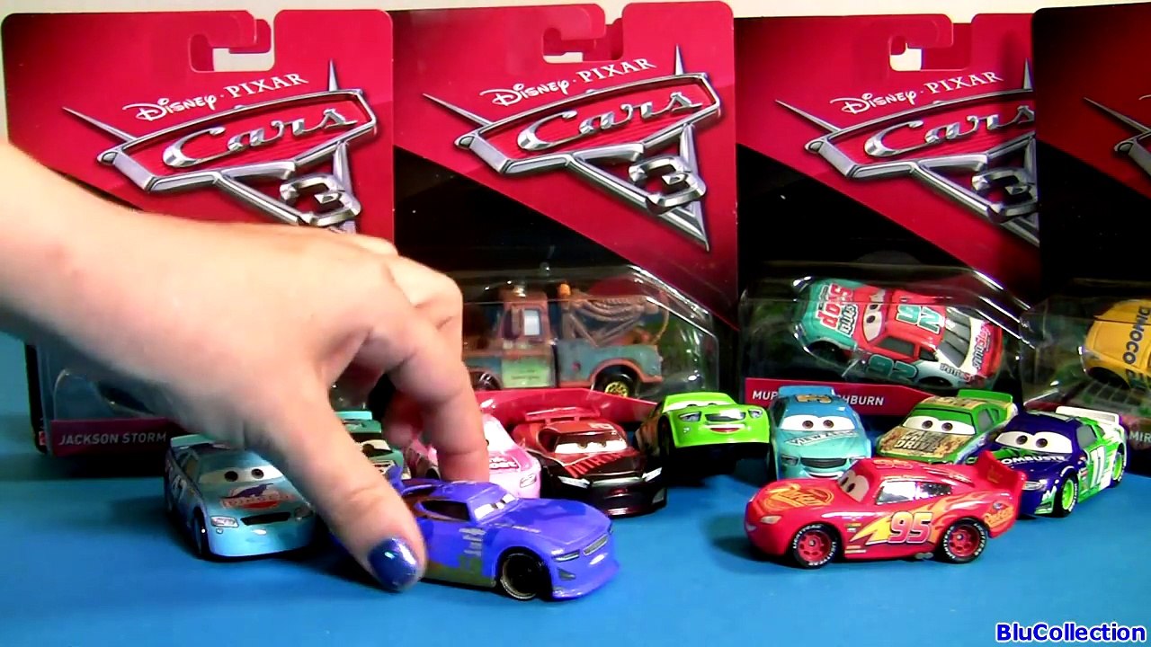 20 Disney CARS 3 DIECASTS Car Toys Smokey Jackson Storm, Tommy Disney Pixar Cars 3 Display Case