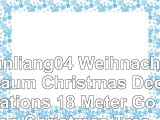 Tianliang04 Weihnachtsbaum Christmas Decorations 18 Meter Golden Christmas Tree Set