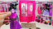 Barbie Bedroom Morning Routine Doll house wardrobe closet and dress up dollsروتين باربى الصباحى