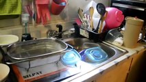 Cleaning Small Kitchen w/voice | Speed Cleaning | TheCramers