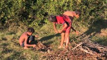 Amazing Children Catch Fish Using Hand n Casts Net - Best Funny Catch n Cook