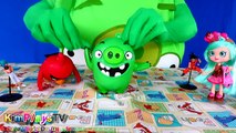 Giant Angry Birds Surprise Egg Wearing Angry Birds Costumes to Open Awesome Toys