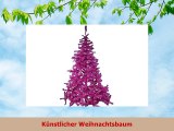 Künstlicher Weihnachtsbaum 150 cm lila 330 Äste mit Ständer